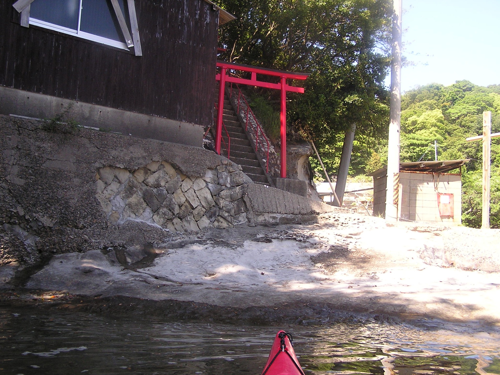 富田川河口　カヤック